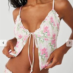 Penelope Floral Tankini Bikini Top